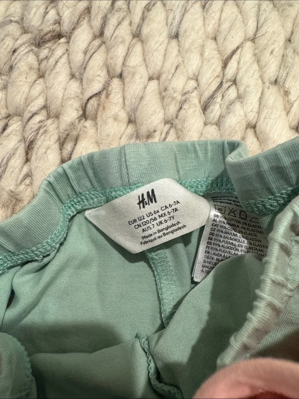 H&M Girls Matching Set - White, Lavender, Mint, Coral